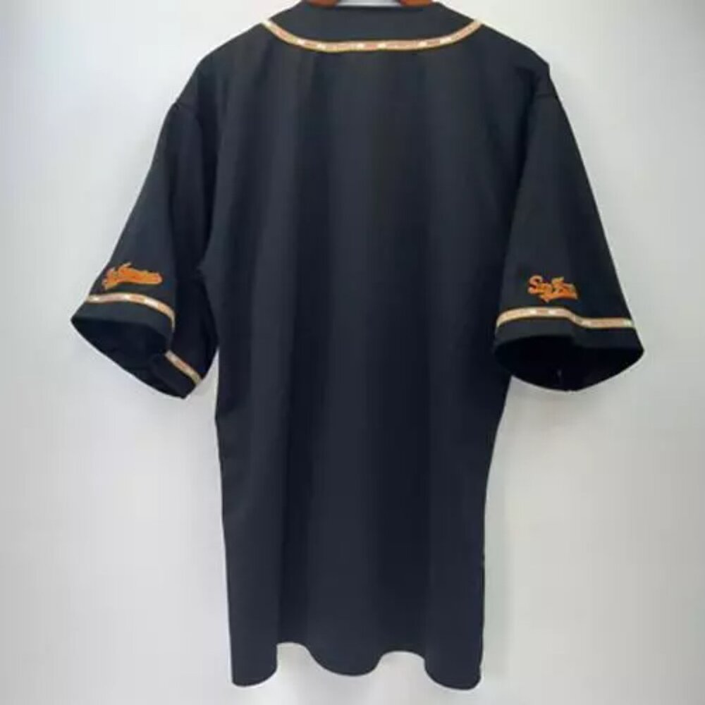 San Francisco Giants Gogo Men Jersey Baseball Black Orange Embroidered XL - Picture 3 of 10